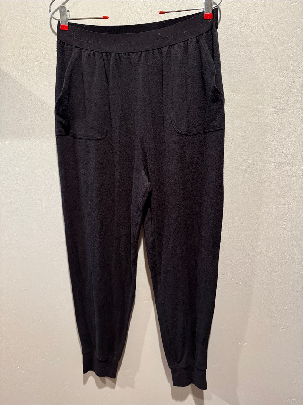Victoria’s Secret PINK Love Pink Black Soft Lightweight Jogger Sleepwear Pants